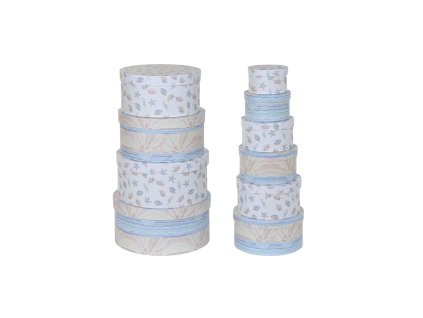 Sada organizačných stohovateľných krabíc DKD Home Decor Detské Viacfarebná Kartón (37,5 x 37,5 x 18 cm)