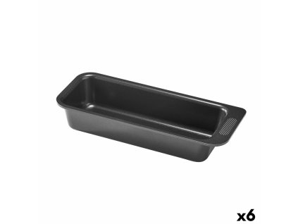Forma na pečenie Pyrex Magic Obdĺžnikový Čierna Ø 30 cm (6 kusov)