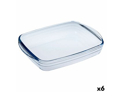 Obdĺžniková forma Ô Cuisine Ocuisine Vidrio Transparentná Sklo 23 x 15 x 5 cm Obdĺžnikový (6 kusov)