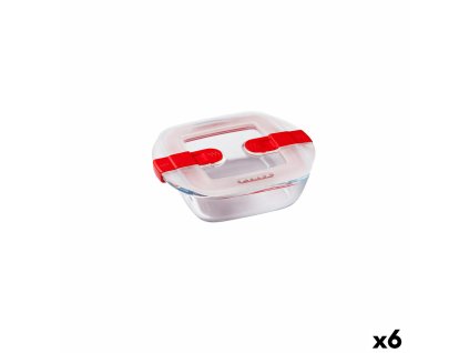 Tepelný obedár Pyrex Cook & Heat 15 x 12 x 4 cm 350 ml Transparentná Sklo (6 kusov)