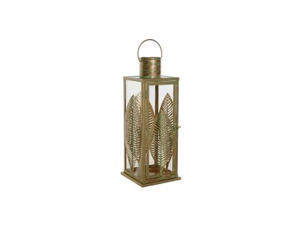 Lampa DKD Home Decor Zlatá Kov 16,5 x 16,5 x 50 cm List rastliny