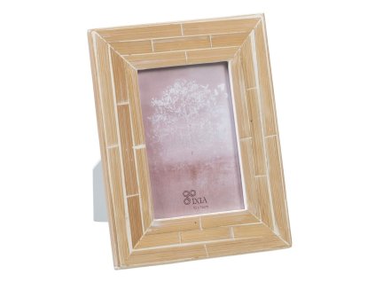 Fotorámik Béžová Bambus Drevo MDF 17 x 1 x 22 cm