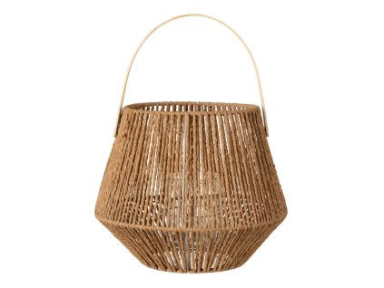 Lampa 33 x 33 x 27 cm Svietnik Prírodná Prírodné vlákno