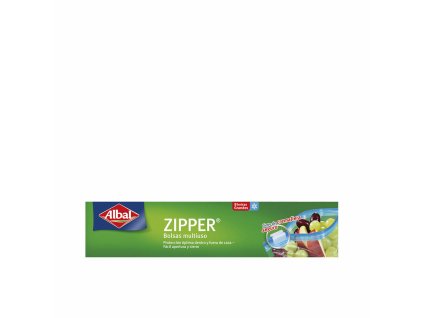Sada znovu použiteľných hermetických sáčkov Albal Zipper 3 L Viacúčelové 8 kusov