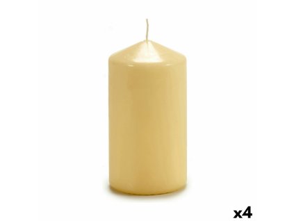 Sviečka Krém 7 x 13 x 7 cm (4 kusov)