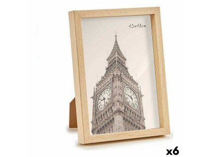 Rám na fotografie 15,6 x 2 x 20,7 cm Gaštanová Plastické (6 kusov)