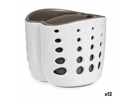 Držiak na hubky na drez Dve Polyetylén polystyrén 9,7 x 8,5 x 9,7 cm (12 kusov)