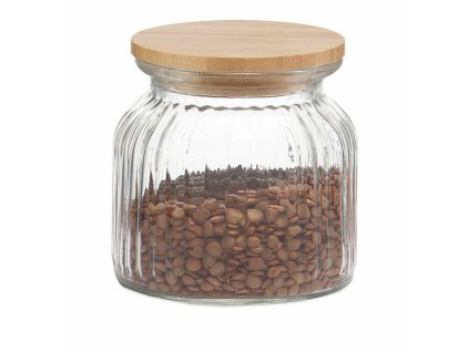 Loď Andrea House MS72136 Sklo Bambus Kuchyňa 600 ml