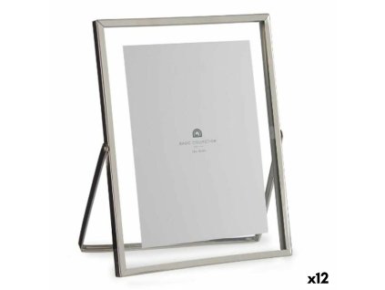 Rám na fotografie Striebristý Kov Sklo Plastické 18,5 x 1 x 23 cm (12 kusov)