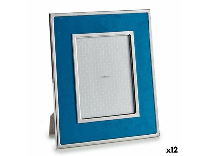 Rám na fotografie Modrá Zamat 1 x 30,8 x 25,8 cm (12 kusov)