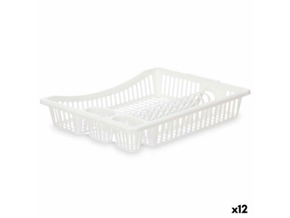Odkvapkávač na kuchynský drez Biela Plastické 45,5 x 8 x 36,5 cm (12 kusov)