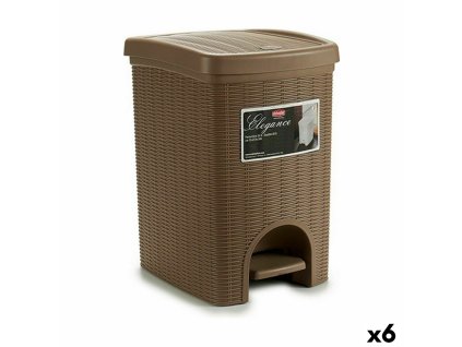 Kôš s pedálom Stefanplast Elegance Gaštanová Plastické 20 L (6 kusov)