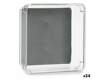 Organizačné Krabičky Recyklovaný plast Sivá 16 x 4,5 x 16 cm (24 kusov)