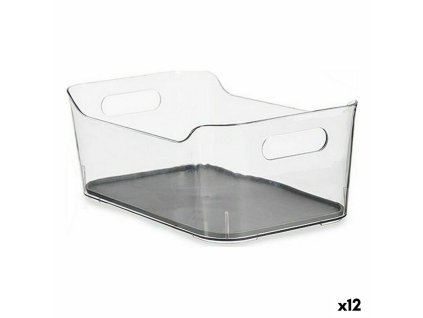 Organizačné Krabičky Recyklovaný plast Sivá 17 x 10,5 x 24,5 cm (12 kusov)