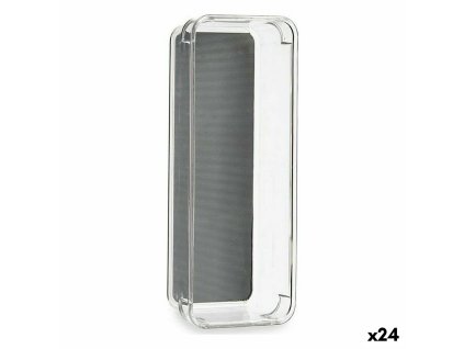 Organizačné Krabičky Recyklovaný plast Sivá 9,3 x 4,5 x 23 cm (24 kusov)