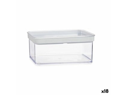 Pohár Transparentná Silikónové polystyrén ABS 1,1 L 10,5 x 9 x 21 cm (18 kusov)