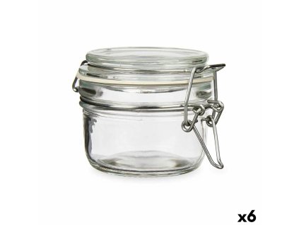 Pohár Transparentná Kov Sklo Silikónové 120 ml 11,3 x 7 x 8,3 cm (6 kusov)