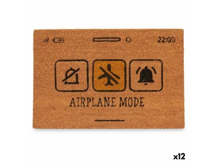 Rohožka Airplane Mode Žltá Prírodná 60 x 1 x 40 cm (12 kusov)