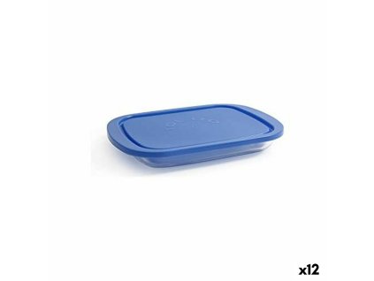 Box Borgonovo Igloo Modrá Obdĺžnikový 800 ml 26 x 18,5 x 3,4 cm (12 kusov) (26 x 18,5 x 3,4 cm)