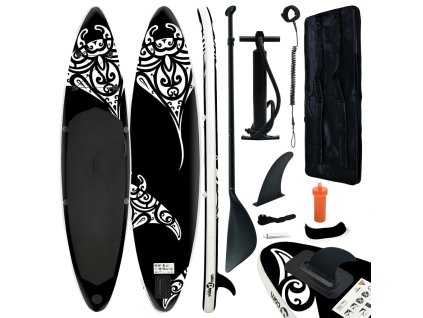 Nafukovací Stand Up Paddleboard 366x76x15 cm čierny