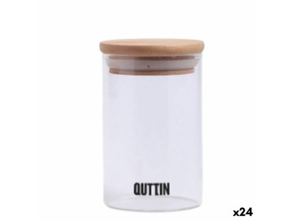 Priesvitná sklenená nádoba Quttin 6,5 x 11 cm Silikónové 250 ml (24 kusov)