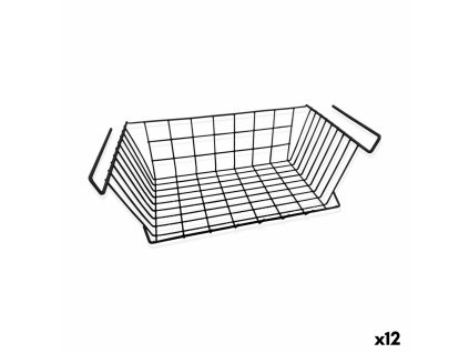 Kuchynské výsuvné košíky Confortime Čierna 43 x 24,4 x 18,5 cm (12 kusov)