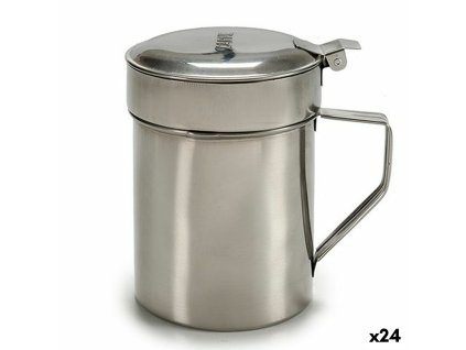 Nádoba na olej na mäso alebo ryby Striebristý Nerezová oceľ 500 ml (24 kusov)