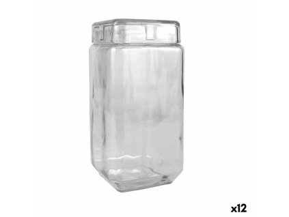 Pohár La Mediterránea Sklo 2,2 L 11 x 11 x 22,5 cm Hranatý (12 kusov)