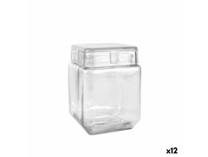 Pohár La Mediterránea Hranatý Sklo 1,2 L 11 x 11 x 14,5 cm (12 kusov)