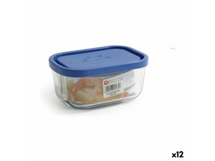 Box Borgonovo Modrá Obdĺžnikový 400 ml 13,5 x 9,5 x 6,5 cm (12 kusov)