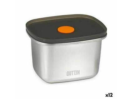 Tepelný obedár Quttin Nerezová oceľ Obdĺžnikový 450 ml 11,6 x 9,4 x 7 cm (12 kusov)