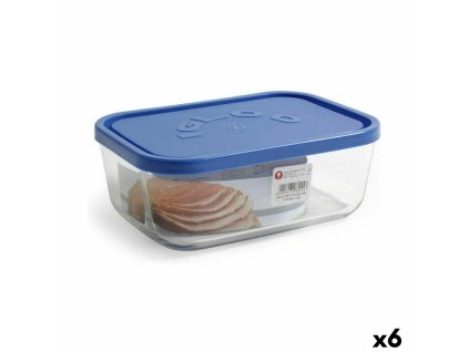 Box Borgonovo Modrá Obdĺžnikový 2,3 L (6 kusov)