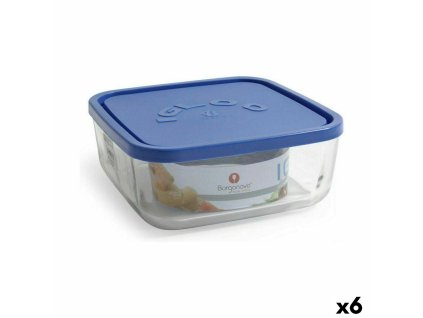 Box Borgonovo Hranatý Modrá 3,2 L (6 kusov)