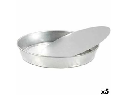 Forma na torty VR Aluminium Striebristý 29 x 29 x 4 cm (5 kusov)