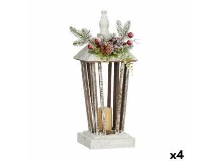 LED lampáš Biela Gaštanová 16 x 48 x 16 cm (4 kusov)
