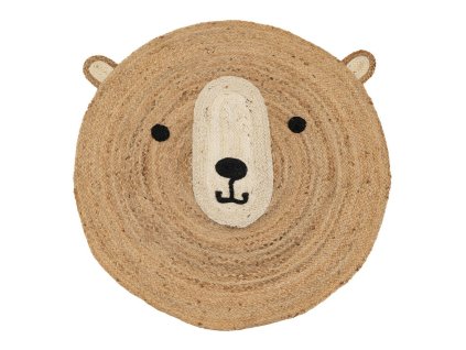 Koberec Medveď Béžová Prírodná 100 % Juta 100 x 100 cm