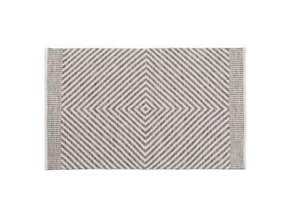 Koberec Biela Sivá 70 % bavlna 30 % Polyester 120 x 180 cm