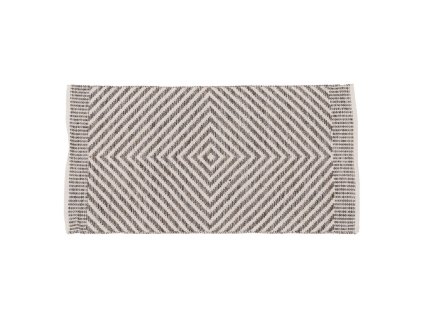 Koberec Biela Sivá 70 % bavlna 30 % Polyester 80 x 150 cm