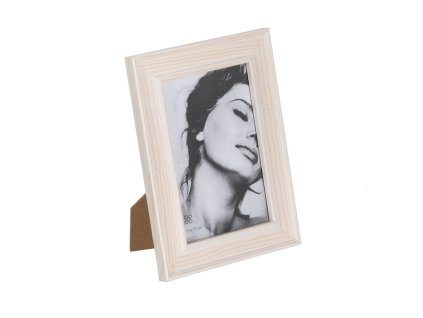 Rám na fotografie Biela Drevo Sklo 14,5 x 2 x 20 cm