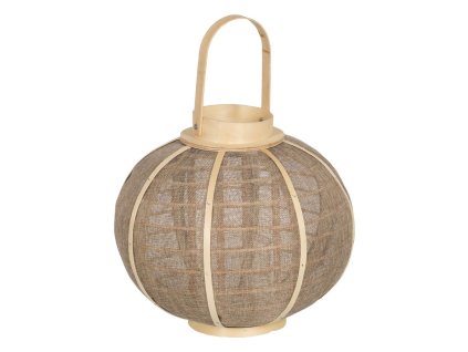 Lampa Svietnik Lampa Béžová Prírodná Juta 33,5 x 33,5 x 30,5 cm