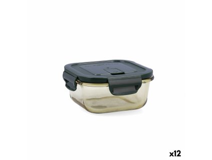 Tepelný obedár Bidasoa Infinity Hranatý 520 ml Žltá Sklo (12 kusov)