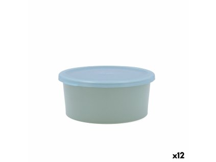 Okrúhla nádoba s vrchnákom Quid Inspira 760 ml zelená Plastické (12 kusov)