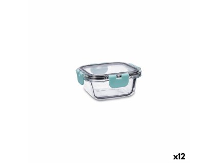Tepelný obedár Quid Purity Hranatý 310 ml Transparentná Sklo (12 kusov)