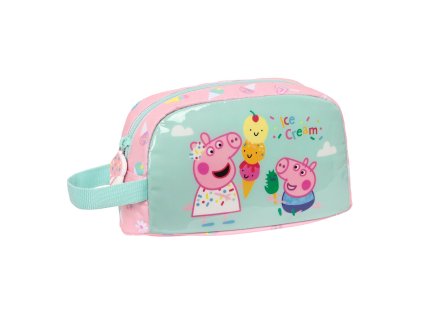Termo box na desiatu Peppa Pig Ice cream Ružová Mätová 21.5 x 12 x 6.5 cm