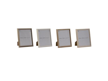 Rám na fotografie Home ESPRIT Gaštanová Béžová Krém Prírodná Sklo Drevo MDF Škandinávsky 23,5 x 2,8 x 28,5 cm (4 kusov)
