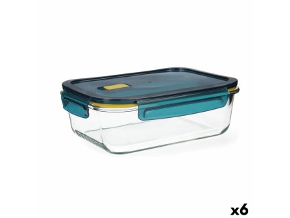 Tepelný obedár Quid Astral Modrá Sklo 1,52 L 23 x 17,5 x 8,4 cm (6 kusov)