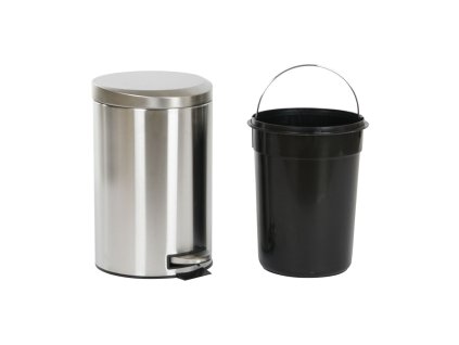 Kôš s pedálom Home ESPRIT Striebristý Nerezová oceľ Polypropylén 12 L