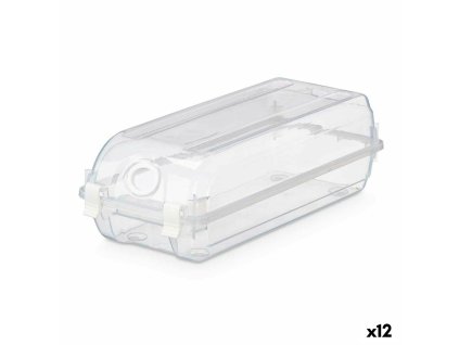 Stohovateľná krabica na topánky Transparentná Plastické 14 x 10 x 32 cm (12 kusov)