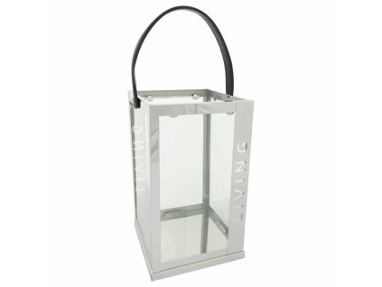 Lampa Alexandra House Living Striebro Sklo Nerezová oceľ 18 x 30 x 18 cm
