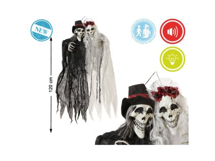 Ozdoby na Halloween Kostra 120 x 60 cm